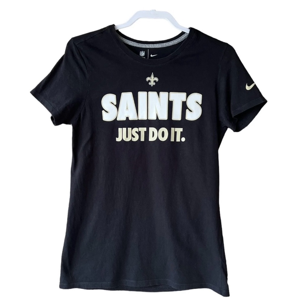 New Orleans Saints Nike Just Do It Women's Black T-Shirt Size L